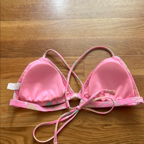 Pink Ruched Triangle Bikini - Picture 4 of 6
